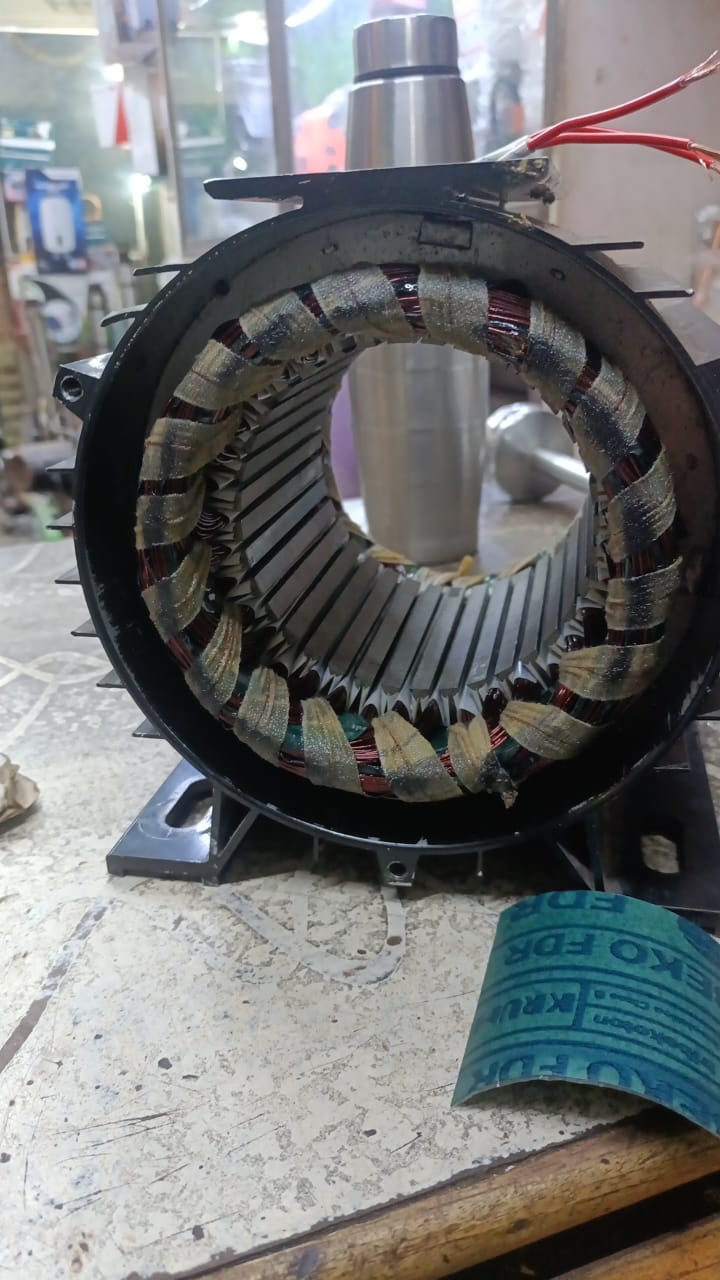 Motor Stator Before Rewinding